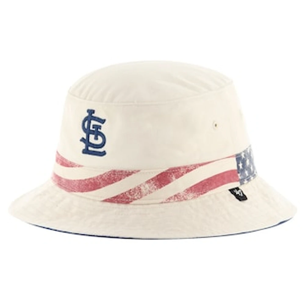 Men's '47 Khaki St. Louis Cardinals Glory Daze Bucket Hat