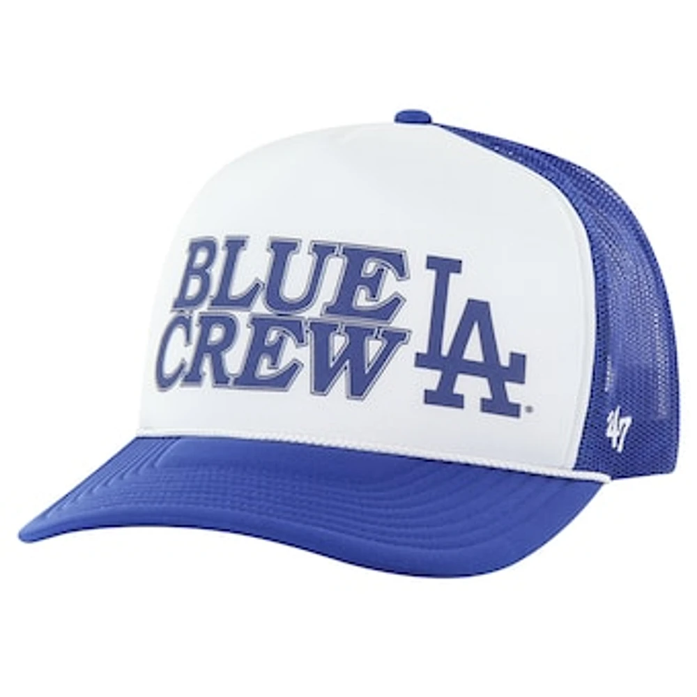 Men's '47 Royal Los Angeles Dodgers Retro Region Foam Trucker Adjustable Hat