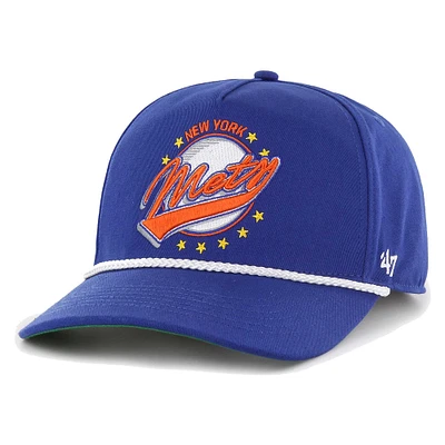 Men's '47 Royal New York Mets Wax Pack Collection Premier Hitch Adjustable Hat