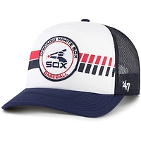 Men's '47 White/Navy Chicago White Sox Cooperstown Collection Wax Pack Express Trucker Adjustable Hat