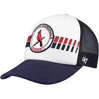 Men's '47 White/Navy St. Louis Cardinals Cooperstown Collection Wax Pack Express Trucker Adjustable Hat