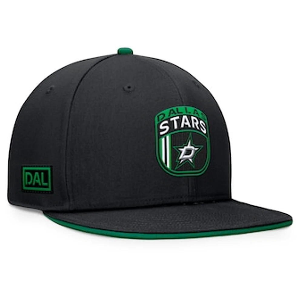 Men's Fanatics Black Dallas Stars 2024 NHL Draft Snapback Hat