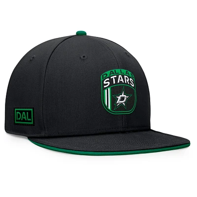 Men's Fanatics Black Dallas Stars 2024 NHL Draft Snapback Hat