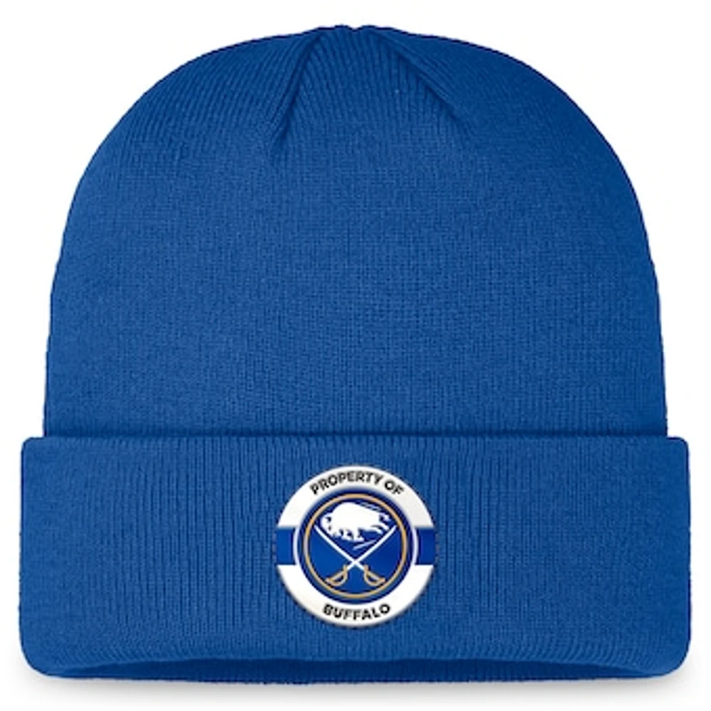 Men's Fanatics Blue Buffalo Sabres Authentic Pro Training Camp Cuffed Knit Hat