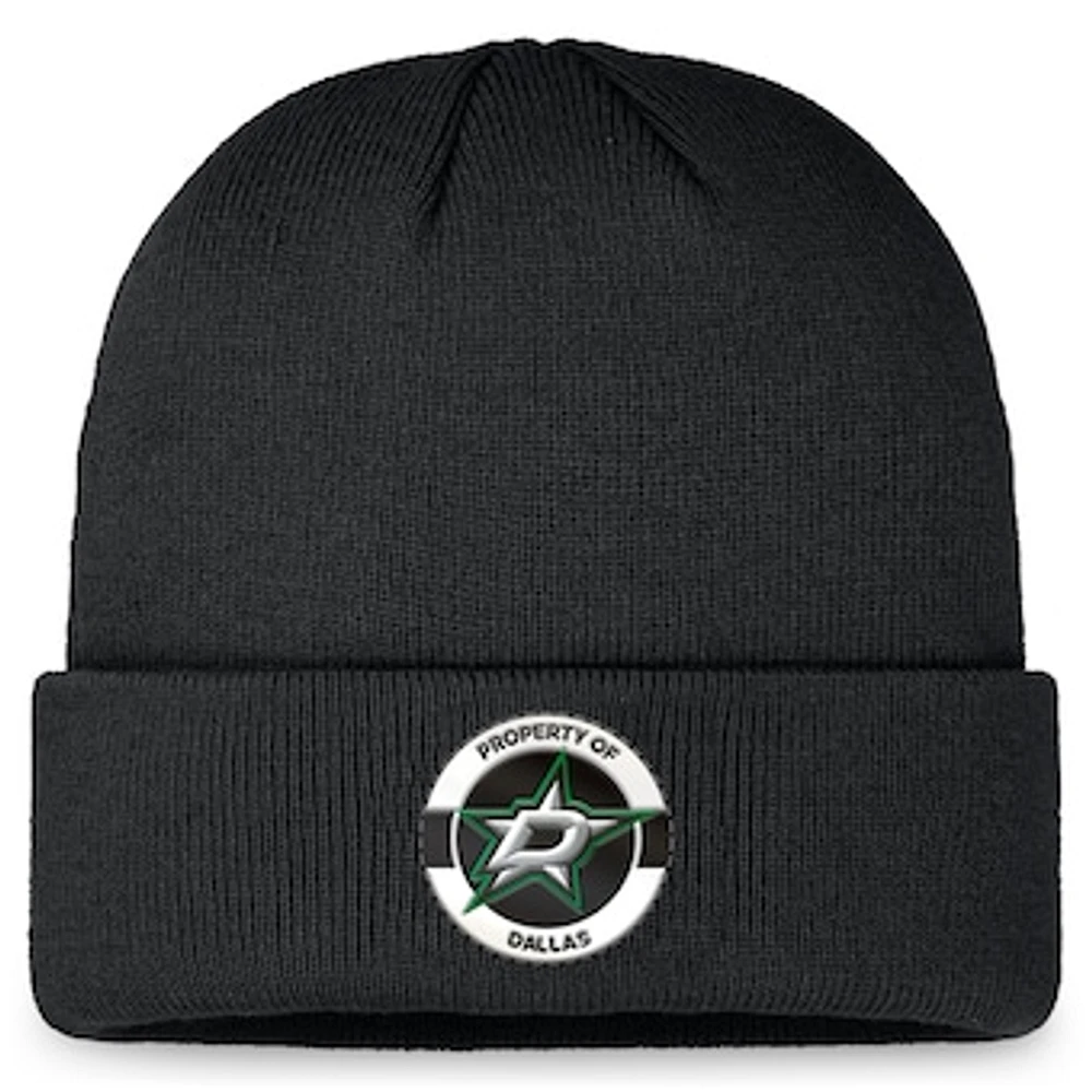 Men's Fanatics Black Dallas Stars Authentic Pro Training Camp Cuffed Knit Hat