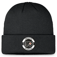 Men's Fanatics Black Philadelphia Flyers Authentic Pro Training Camp Cuffed Knit Hat