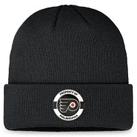 Men's Fanatics Black Philadelphia Flyers Authentic Pro Training Camp Cuffed Knit Hat