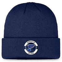 Men's Fanatics Navy St. Louis Blues Authentic Pro Training Camp Cuffed Knit Hat