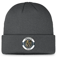 Men's Fanatics Charcoal Vegas Golden Knights Authentic Pro Training Camp Cuffed Knit Hat