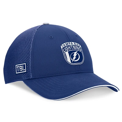 Men's Fanatics Blue Tampa Bay Lightning 2024 NHL Draft On Stage Trucker Adjustable Hat