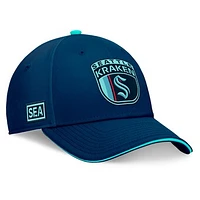 Men's Fanatics Deep Sea Blue Seattle Kraken 2024 NHL Draft Flex Hat