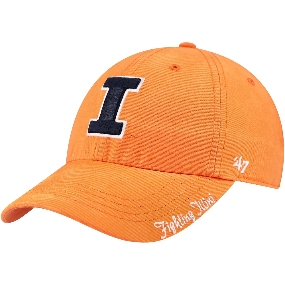 Women's '47 Orange Illinois Fighting Illini Miata Clean Up Adjustable Hat