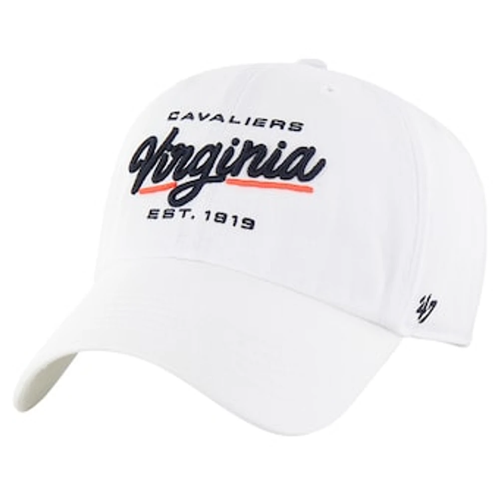 Women's '47 White Virginia Cavaliers Sidney Clean Up Adjustable Hat