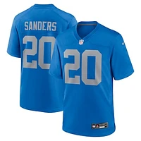 Men's Nike Barry Sanders  Blue Detroit Lions Alternate Game Jersey