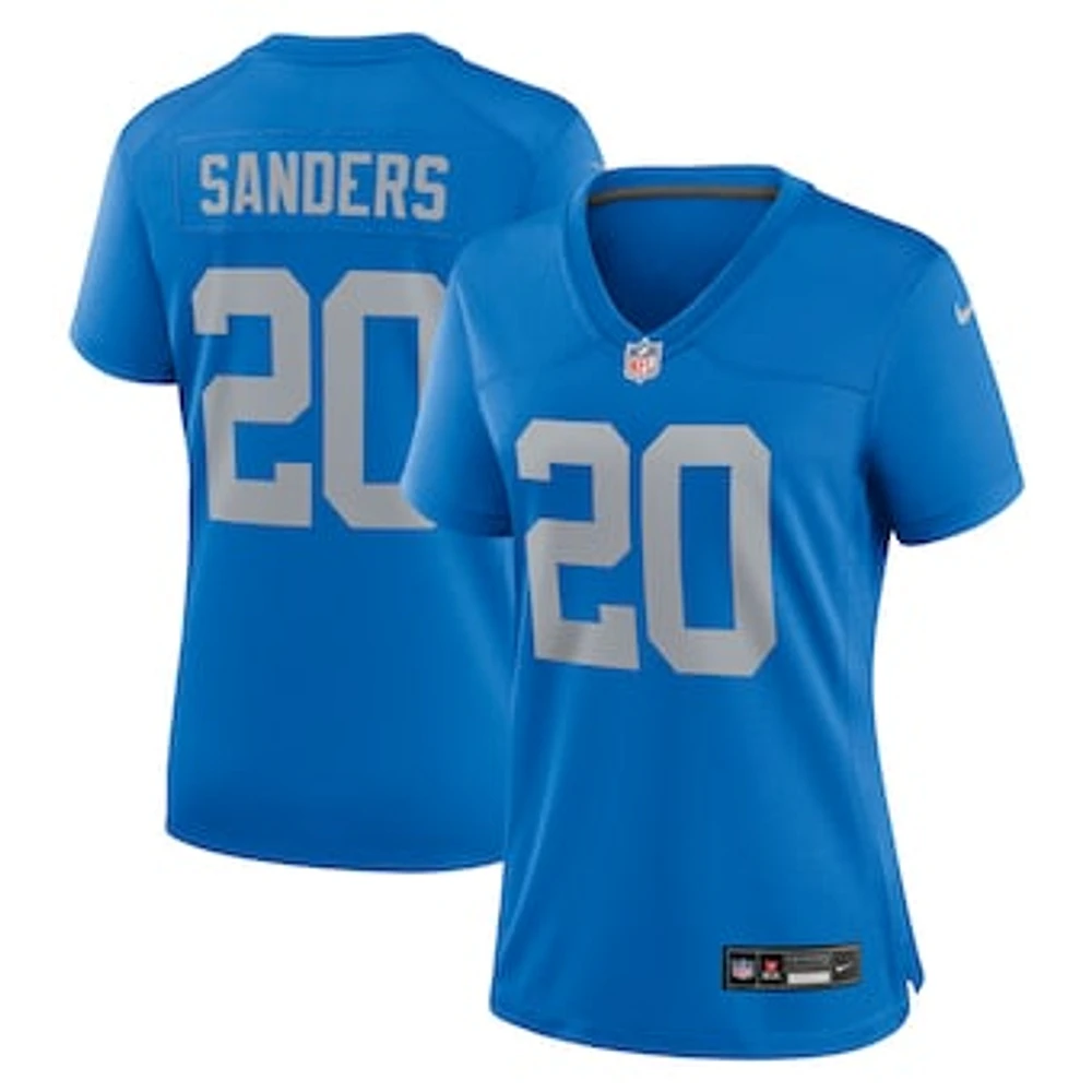 Women's Nike Barry Sanders Blue Detroit Lions Alternate Game Jersey