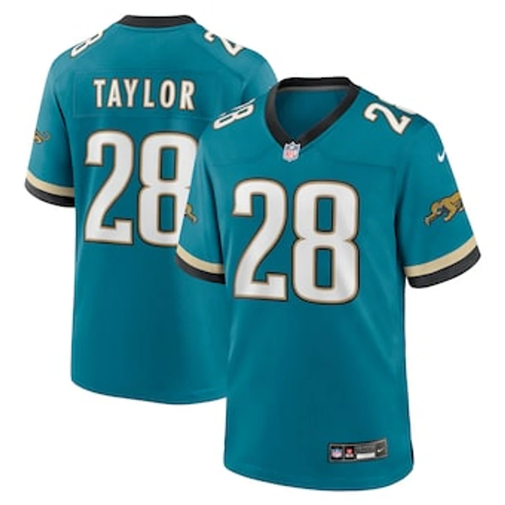 Men's Nike Fred Taylor Teal Jacksonville Jaguars Prowler Throwback Retired Player Game Jersey