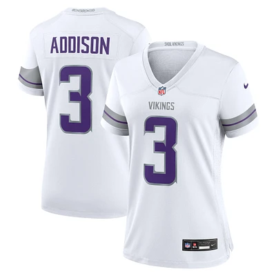 Women's Nike Jordan Addison White Minnesota Vikings Alternate Game Player Jersey