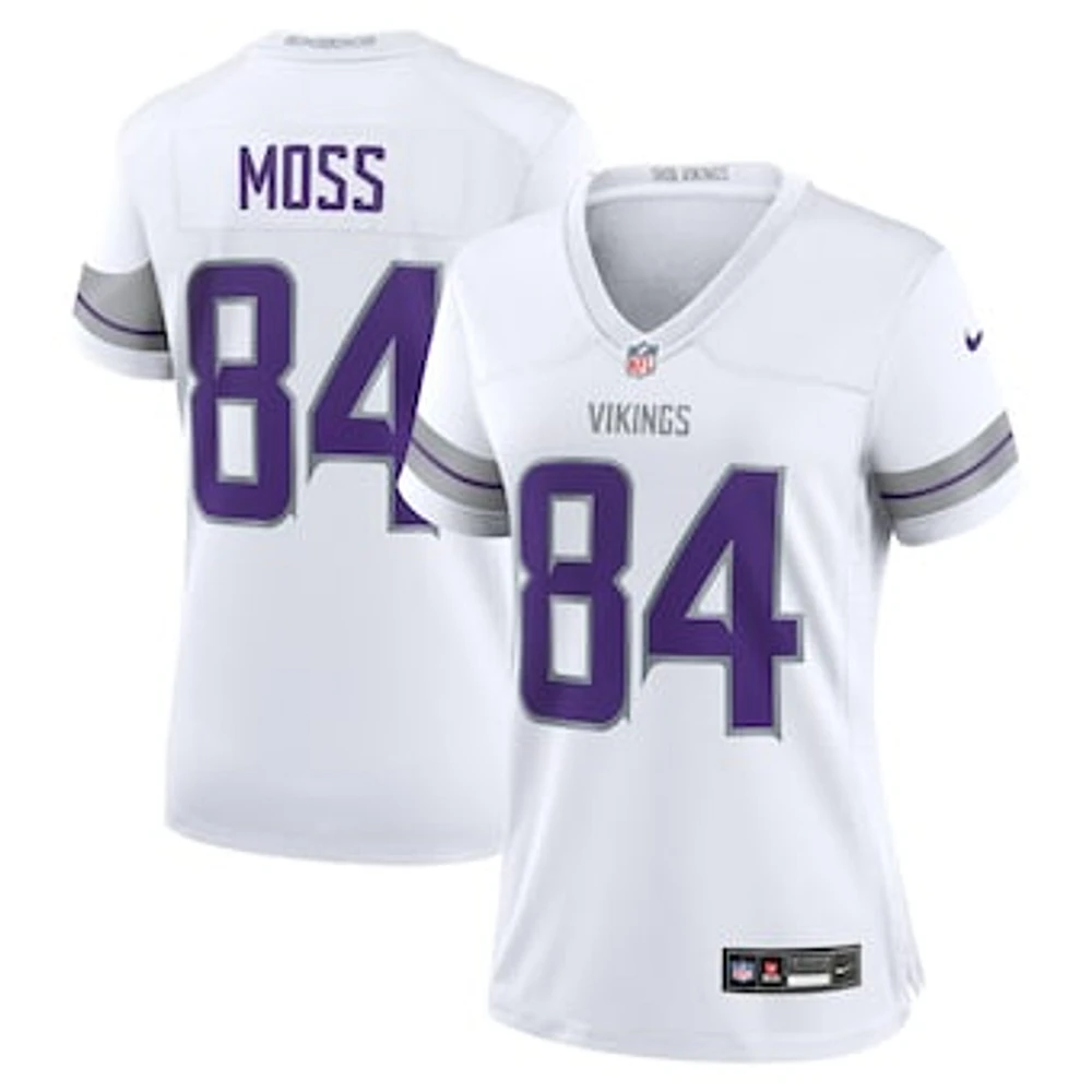 Women's Nike Randy Moss White Minnesota Vikings Alternate Retired Player Game Jersey