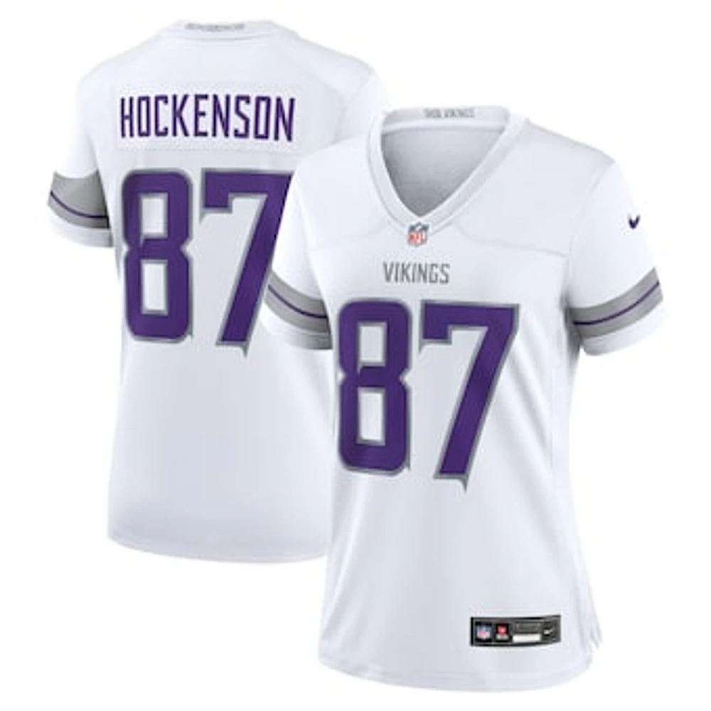 Women's Nike T.J. Hockenson White Minnesota Vikings Alternate Game Player Jersey