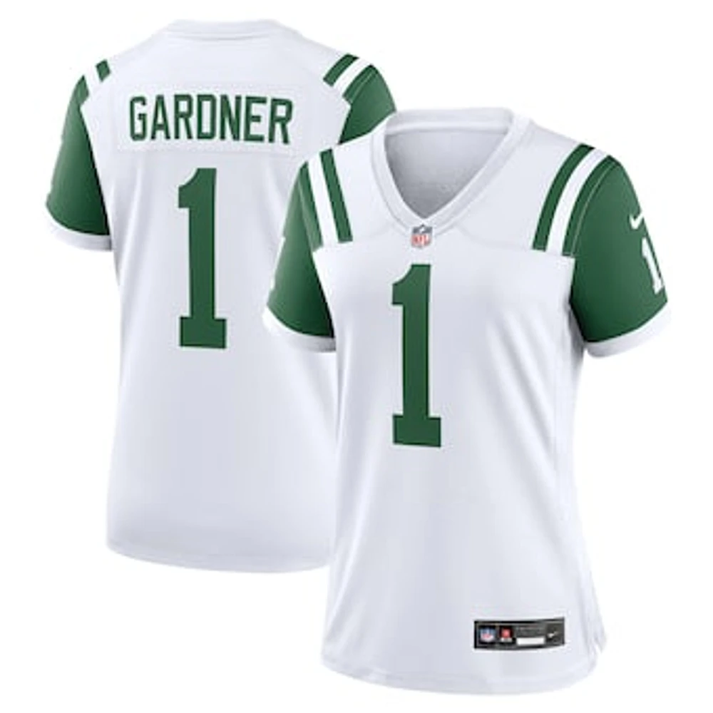 Women's Nike Ahmad Sauce Gardner White New York Jets Classic Alternate Game Jersey