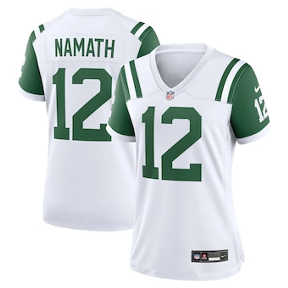 Women's Nike Joe Namath White New York Jets Classic Alternate Retired Player Game Jersey