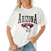 Women's Gameday Couture  White Arizona Cardinals Enforcer Relaxed T-Shirt