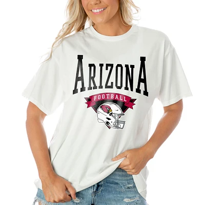 Women's Gameday Couture  White Arizona Cardinals Enforcer Relaxed T-Shirt