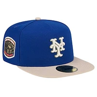 Men's New Era Royal York Mets Canvas A-Frame 59FIFTY Fitted Hat