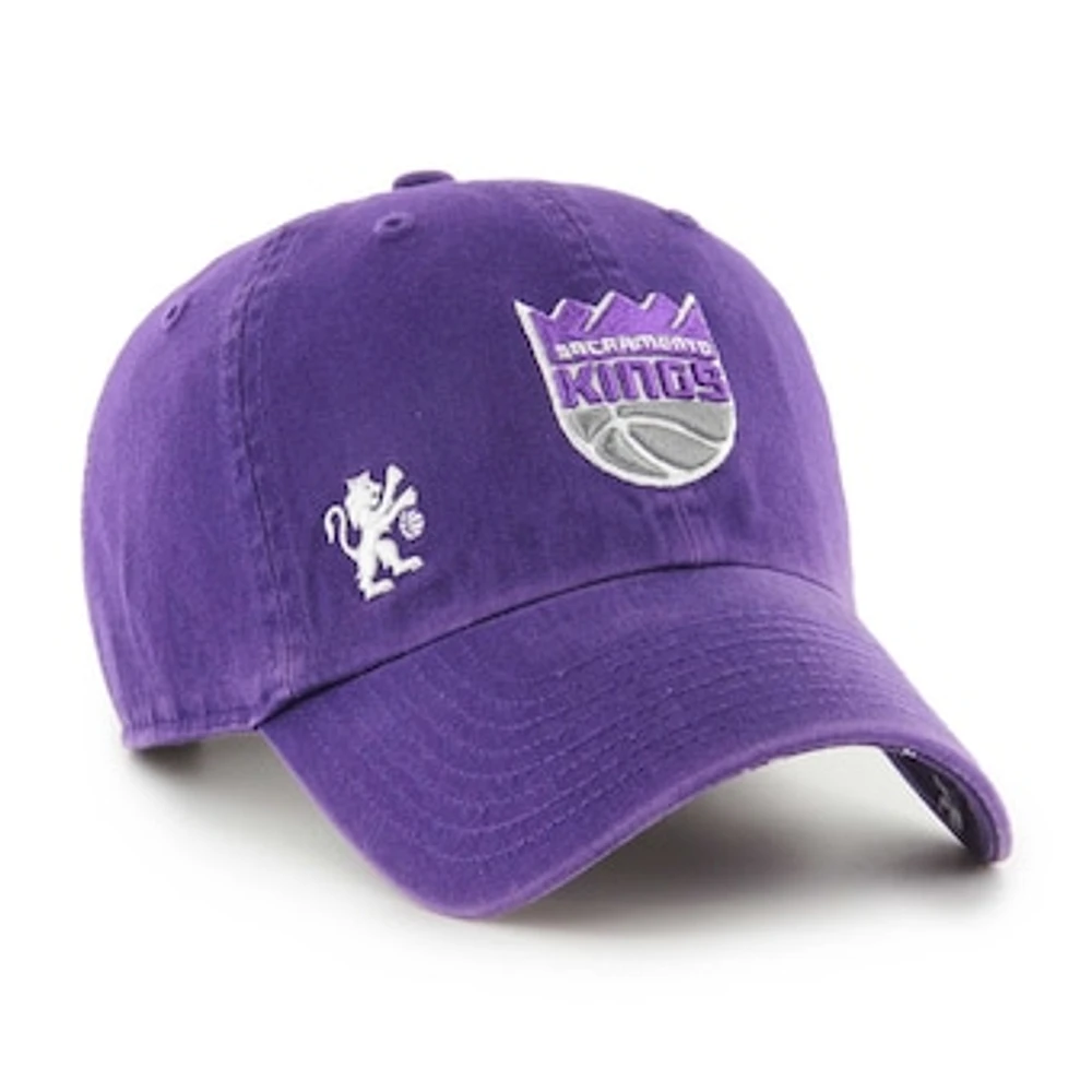 Women's '47  Purple Sacramento Kings Confetti Undervisor Clean Up Adjustable Hat