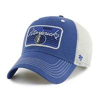 Men's '47 Blue Dallas Mavericks Five Point Patch Clean Up Adjustable Hat