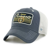 Men's '47 Navy Denver Nuggets Five Point Patch Clean Up Adjustable Hat