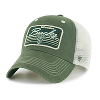 Men's '47 Hunter Green Milwaukee Bucks Five Point Patch Clean Up Adjustable Hat