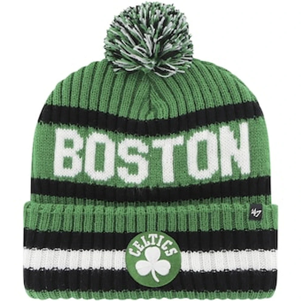 Men's '47 Kelly Green Boston Celtics Bering Cuffed Knit Hat with Pom