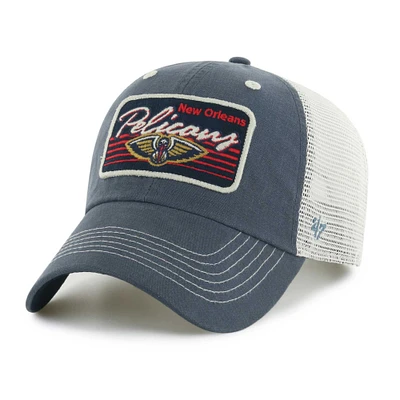 Men's '47 Navy New Orleans Pelicans Five Point Patch Clean Up Adjustable Hat