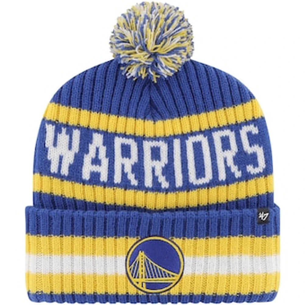 Men's '47 Royal Golden State Warriors Bering Cuffed Knit Hat with Pom