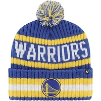 Men's '47 Royal Golden State Warriors Bering Cuffed Knit Hat with Pom