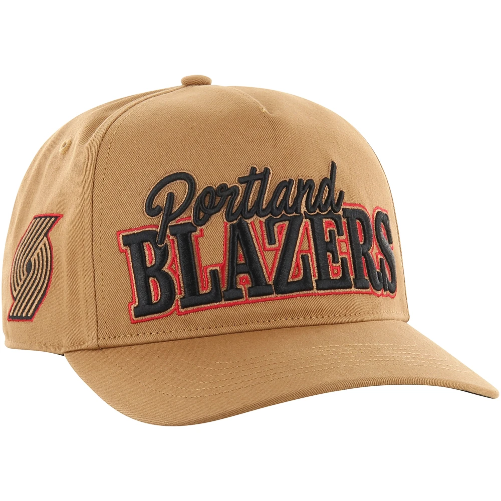 Men's '47 Tan Portland Trail Blazers Barnes Hitch Adjustable Hat