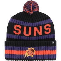 Men's '47 Black Phoenix Suns Bering Cuffed Knit Hat with Pom