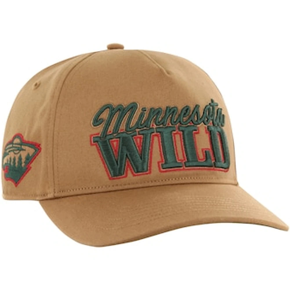 Men's '47 Tan Minnesota Wild Barnes Hitch Adjustable Hat