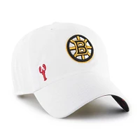 Women's '47 White Boston Bruins Confetti Clean Up Adjustable Hat