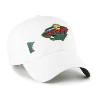 Women's '47 White Minnesota Wild Confetti Clean Up Adjustable Hat