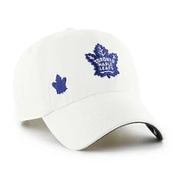 Women's '47 White Toronto Maple Leafs Confetti Clean Up Adjustable Hat