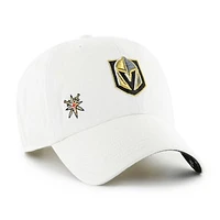 Women's '47 White Vegas Golden Knights Confetti Clean Up Adjustable Hat