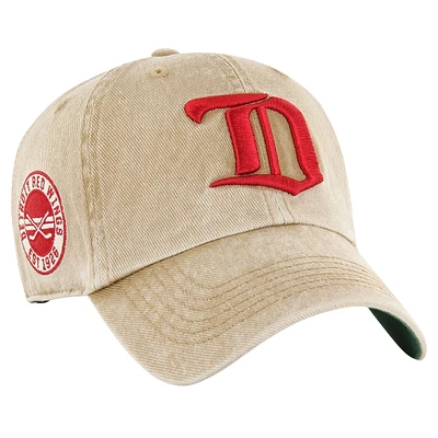 Men's '47 Khaki Detroit Red Wings  Earldor Clean Up Adjustable Hat