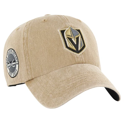 Men's '47 Khaki Vegas Golden Knights  Earldor Clean Up Adjustable Hat