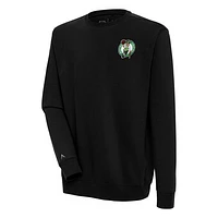 Men's Antigua  Black Boston Celtics Victory Pullover Sweatshirt