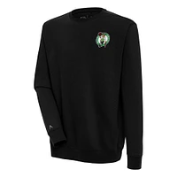 Men's Antigua  Black Boston Celtics Victory Pullover Sweatshirt
