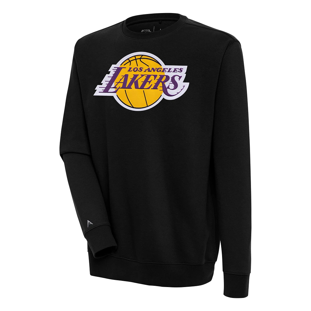 Men's Antigua Los Angeles Lakers Victory Pullover Sweatshirt
