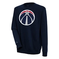 Men's Antigua  Navy Washington Wizards Victory Pullover Sweatshirt