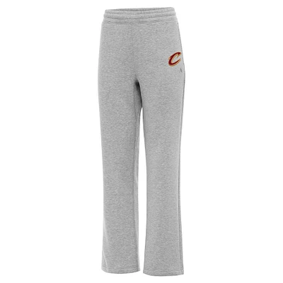 Women's Antigua  Heather Gray Cleveland Cavaliers Victory Sweatpants